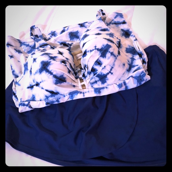 Cacique Other - Cacique Swim Two Piece Tankini and Swim Skirt